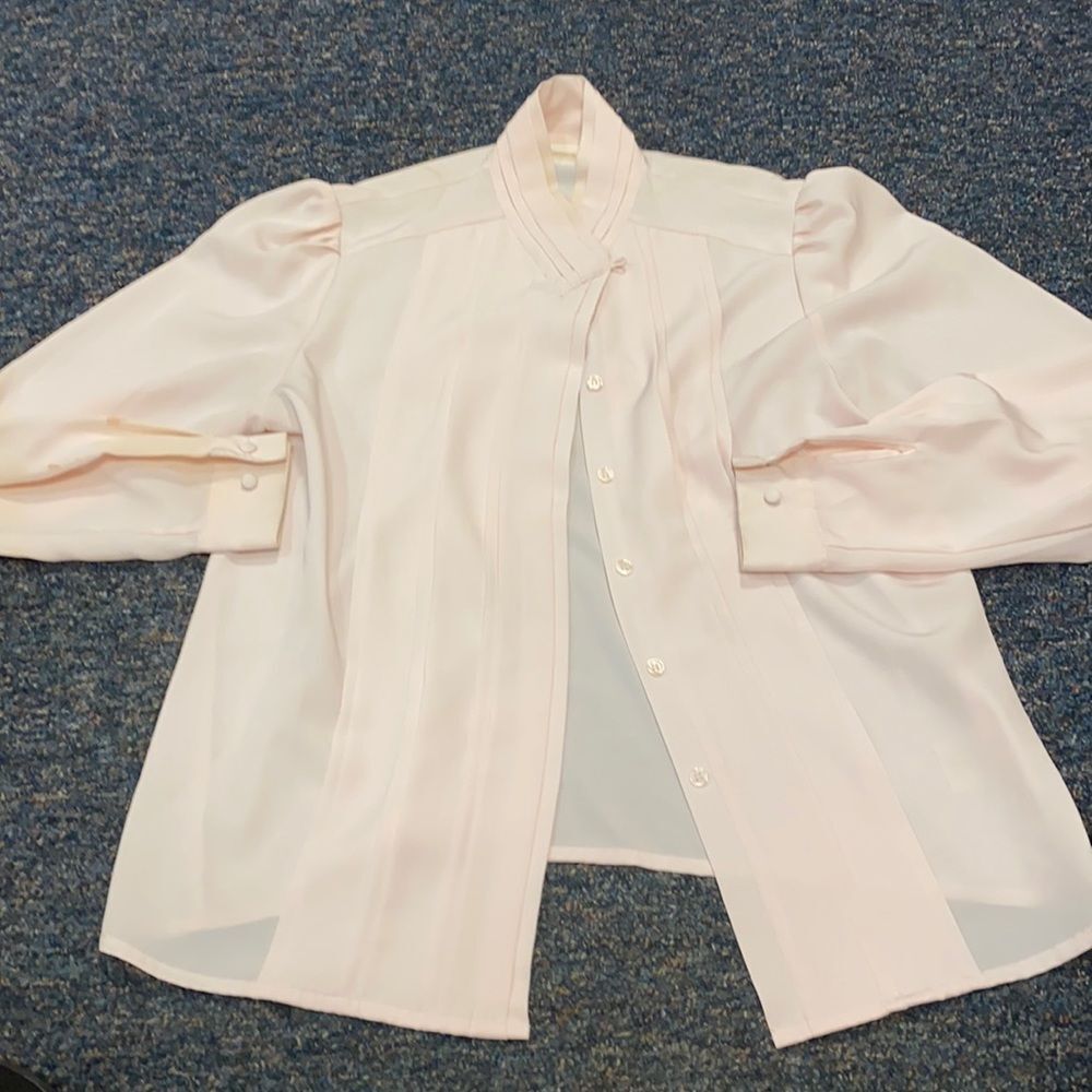 Christie & Jill Pink Button Down Top sz. 10